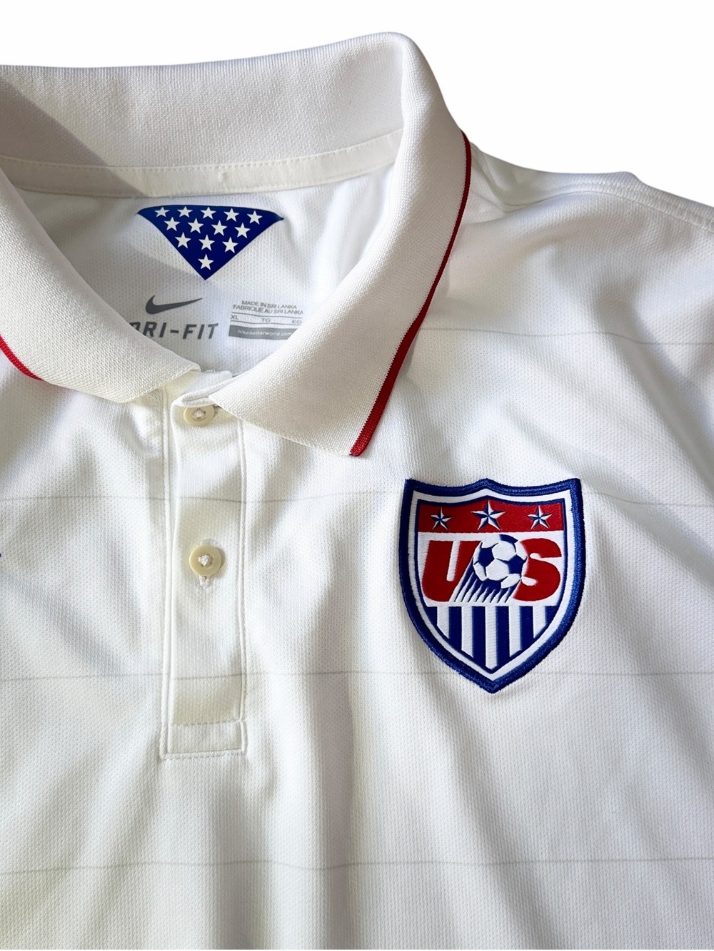 Authentic Nike USMNT 2014 Home Football Soccer Jersey Kit 578024-105 USA US XL - Picture 3 of 9